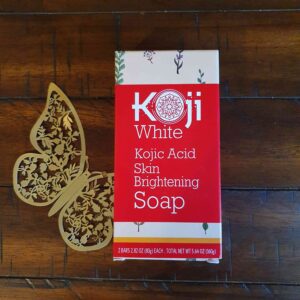 Koji White Kojic Acid Skin Brightening Soap for Dark Spots 2 Pieces