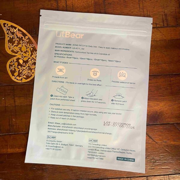 Litbear Acne Pimple Patches Day Use 60 Dots Thin Patches