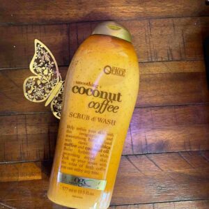 OGX Smoothing Coconut Coffee Exfoliating Body Scrub and Wash 577ml