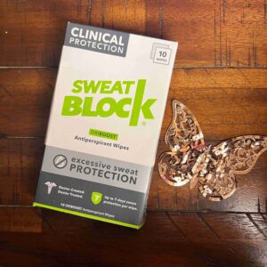 SweatBlock Antiperspirant Wipes Excessive Sweat Protection 10 Count