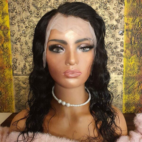 Loose Deep Lace Front Human Hair Wig 18 Inch