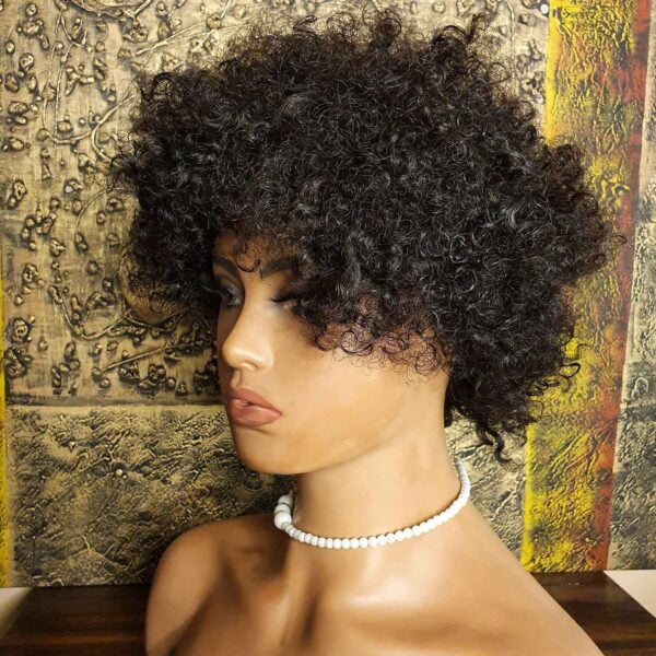 human hair afro wig