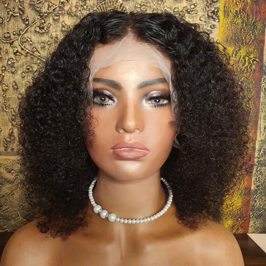 ✨BRUMA 16” AFRO KINKY LACE-FRONT  WIG✨*NEW* Afro Kinky Curly Lace Front Human Hair Wig 16 Inch - Nalela  main image 3