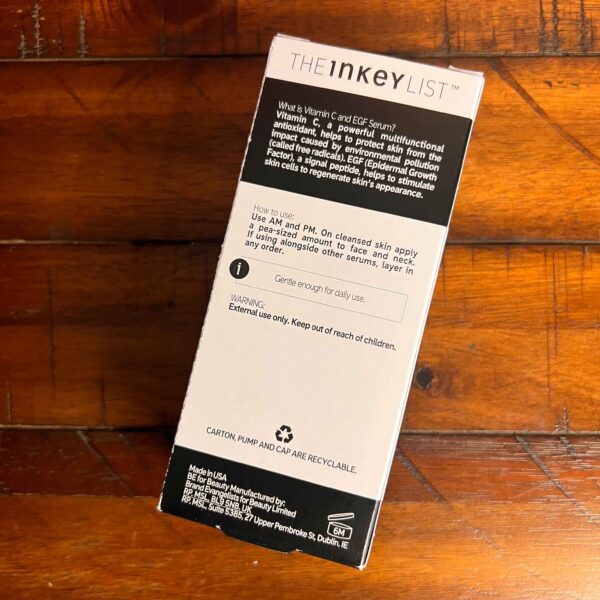 The INKEY List 15% Vitamin C & EGF Brightening Serum 30ml